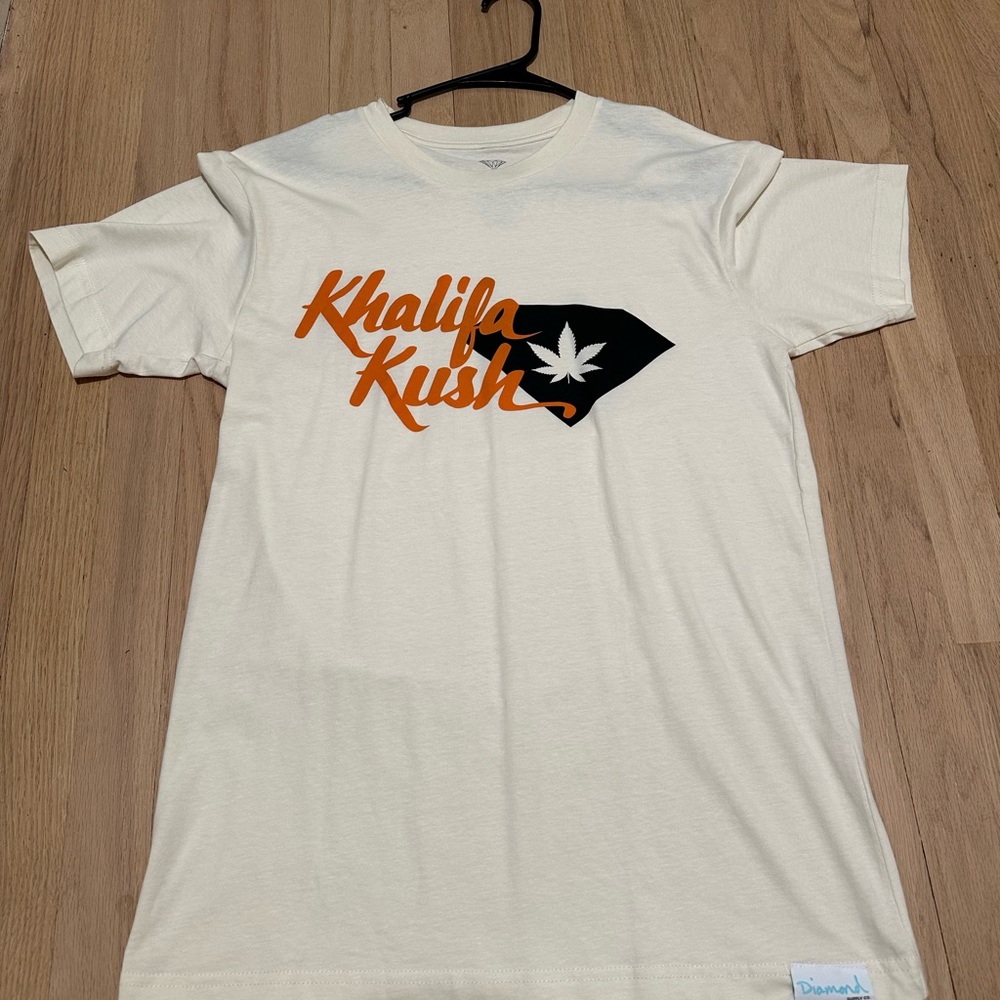 Diamond Supply Co. Men’s Medium Cream Khalifa Kush Tee